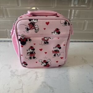 Pottery Barn Kids Minnie Mouse Pink Mackenzie Classic Lunch Box